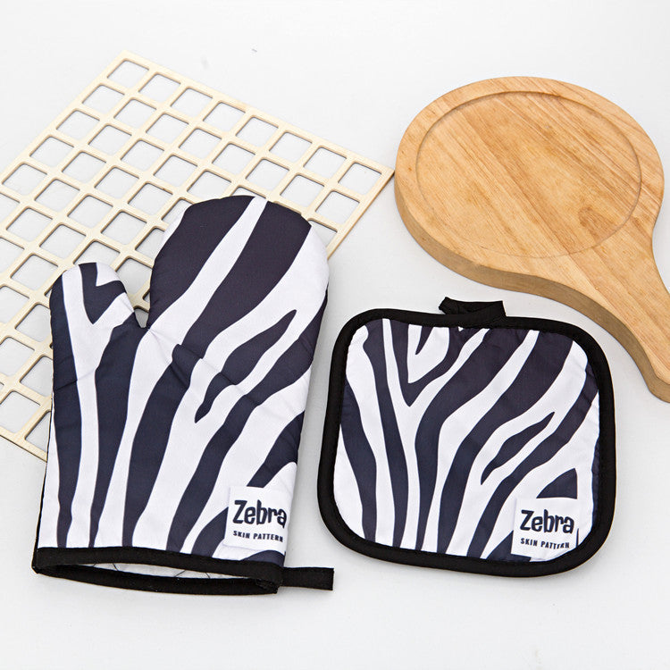 Animal Oven Gloves with Matching Cushion