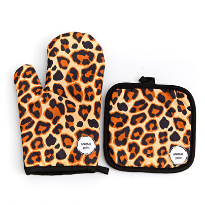 Animal Oven Gloves with Matching Cushion