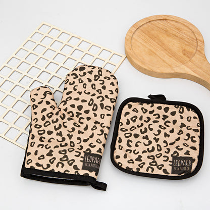 Animal Oven Gloves with Matching Cushion