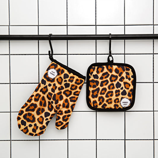 Animal Oven Gloves with Matching Cushion