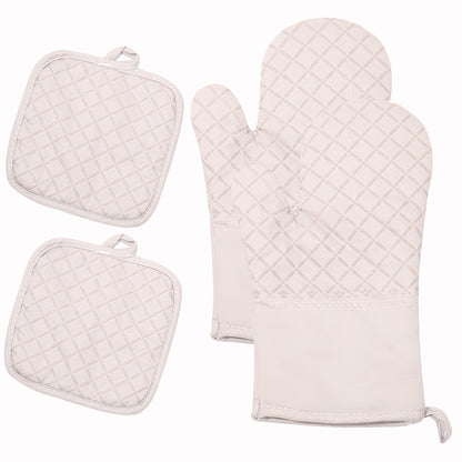 Non-Slip Oven Gloves with Matching Cushion