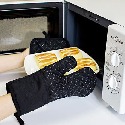 Non-Slip Oven Gloves with Matching Cushion