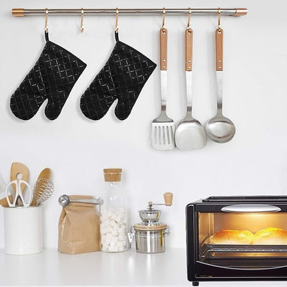 Non-Slip Oven Gloves with Matching Cushion